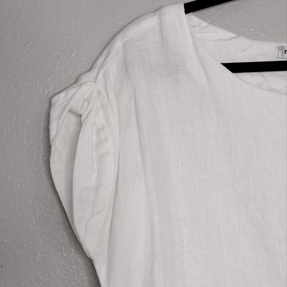 Horses Atelier White Linen Sack Shift Midi Dress Size 0 - Picture 7 of 14